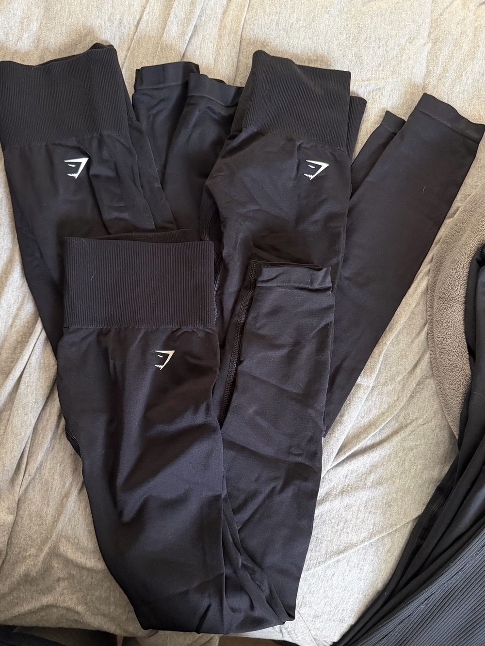 Gymshark Everyday Seamless High-Waist Leggings - Size XS - Black - Lot of 3